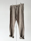 French Workwear ‘Vetra’ Heavy Linen Large Legged Pants