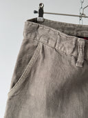 French Workwear ‘Vetra’ Heavy Linen Large Legged Pants