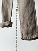 French Workwear ‘Vetra’ Heavy Linen Large Legged Pants