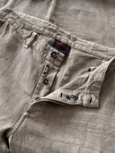 French Workwear ‘Vetra’ Heavy Linen Large Legged Pants