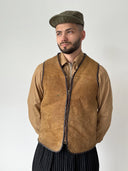 1960s French ‘Eclair’ Zip Sheepskin Shearling Gilet