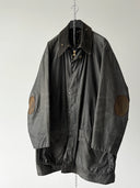 90s Barbour A205 Border Waxed Navy Jacket