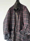 90s Barbour A205 Border Waxed Navy Jacket