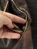 1940s WW2 Era German Brown Leather Blouson Jacket