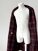 1960s Vintage England ‘Regal-Aire’ Checked Wool Smoking Robe