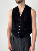 Late 19th Century Antique Victorian Era Velvet Waistcoat