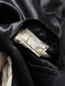 1940s European Double-Breasted Black Wool Tuxedo Suit