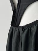 Women's Antique 19th Century Victorian Era Black Dress Corset Skirt