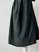 Women's Antique 19th Century Victorian Era Black Dress Corset Skirt