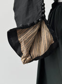 Women's Antique 19th Century Victorian Era Black Dress Corset Skirt