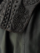 Women's Antique 19th Century Victorian Era Black Dress Corset Skirt