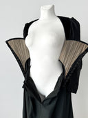 Women's Antique 19th Century Victorian Era Black Dress Corset Skirt