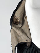 Women's Antique 19th Century Victorian Era Black Dress Corset Skirt