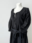 Antique 1900s European Work Women’s Cotton Maids Dress