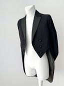 1925 Dated Dutch Bespoke Evening Black Tailcoat Frock Coat