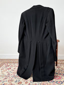 1925 Dated Dutch Bespoke Evening Black Tailcoat Frock Coat