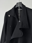 90s Issey Miyake Wool Wrap Coat