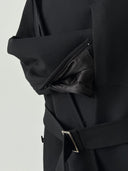 90s Issey Miyake Wool Wrap Coat