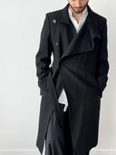 90s Issey Miyake Wool Wrap Coat