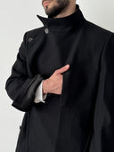 90s Issey Miyake Wool Wrap Coat