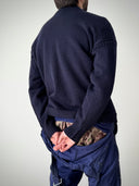 1970s Traditional Guernsey Fisherman Wool Knit Sweater