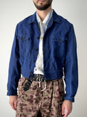 1960s French Work ‘Lutteurs’ Sanfor Thrashed Cyclist Jacket