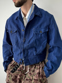 1960s French Work ‘Lutteurs’ Sanfor Thrashed Cyclist Jacket