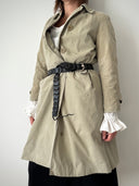 Vintage 80s Burberrys Women’s Single Raglan Balmacaan Coat