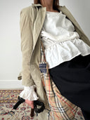 Vintage 80s Burberrys Women’s Single Raglan Balmacaan Coat