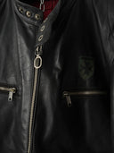 1970s Harro Kombi West Germany Leather Moto Jacket