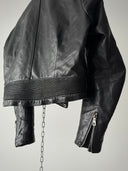 1970s Harro Kombi West Germany Leather Moto Jacket