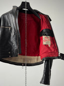 1970s Harro Kombi West Germany Leather Moto Jacket