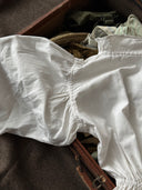 Vintage European Women’s Puff Sleeve Light Blouse