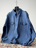 1960s Swedish Military Half Placket Work Shirt