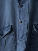 1960s Swedish Military Half Placket Work Shirt