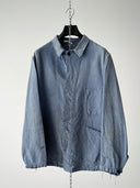 1960s Swiss Army Work Thrashed Faded Denim Chore Jacket