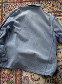 1960s Swiss Army Work Thrashed Faded Denim Chore Jacket