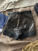 1950s German Kids 'Oktoberfest' Faded Leather Shorts