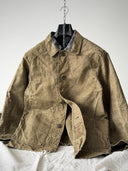 1970s Soviet Union Work Welders Heavy Hemp Jacket