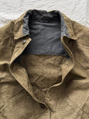 1970s Soviet Union Work Welders Heavy Hemp Jacket