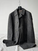 Vintage Steinbock 'Himalaya' Grey Loden Mohair Coat