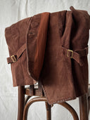 Vintage European Brown Suede Leather Vest