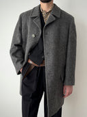 Vintage Steinbock 'Himalaya' Grey Loden Mohair Coat