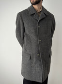 Vintage Steinbock 'Himalaya' Grey Loden Mohair Coat
