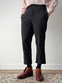 1940s European Morning Suspender Side Buckle Striped Trousers