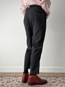 1940s European Morning Suspender Side Buckle Striped Trousers