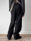 1940s British 'Peter Robinson' Tuxedo Black Wool Trousers