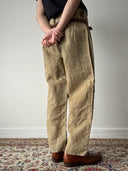1970s Soviet Union Work Welders Hemp Pants