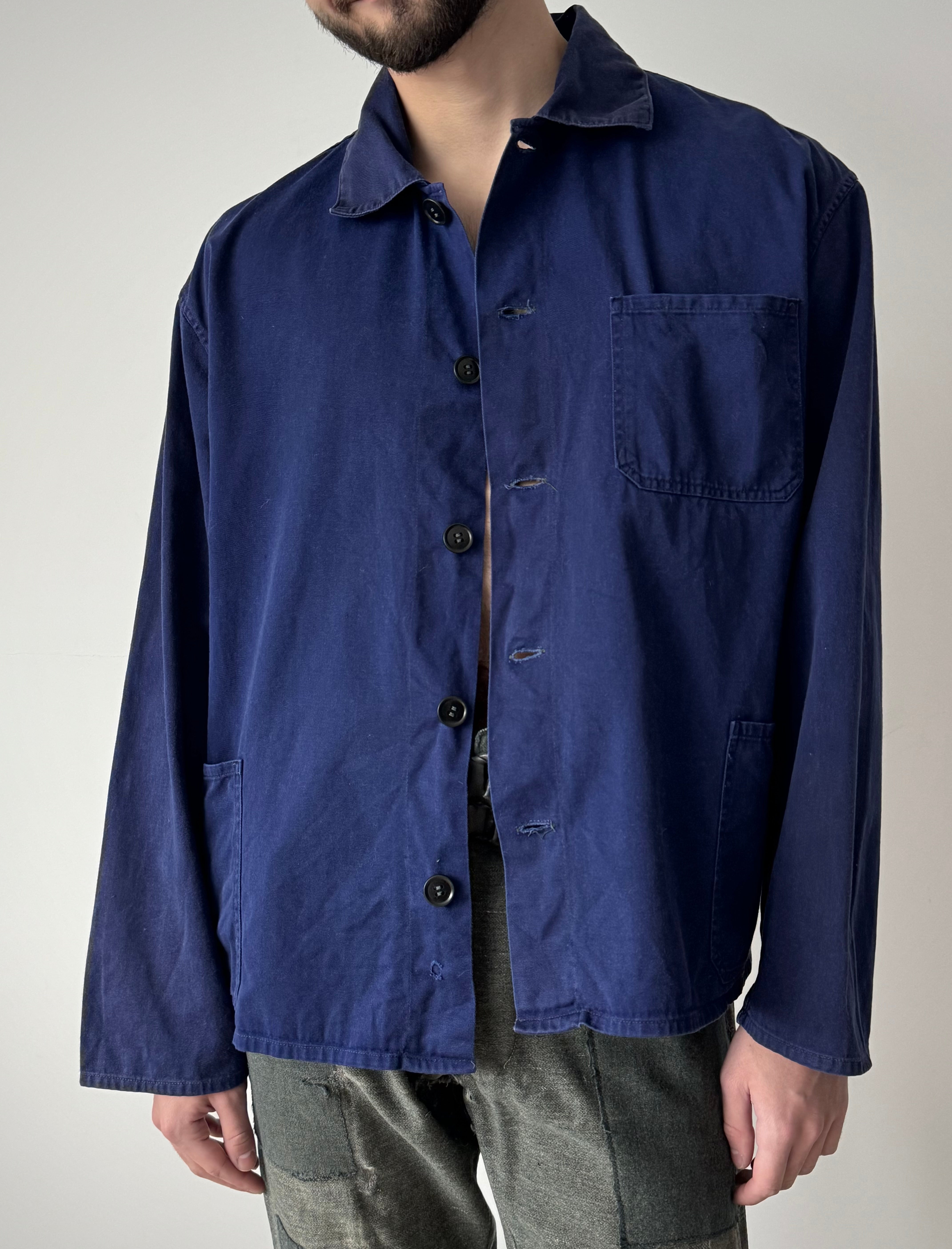 ジャケット・アウター L'Anti - Cher FRENCH WORK CHINA 60 L'anti-cher Indigo Work Jacket France - China 60's - Etsy