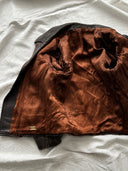 1960s German Motorcycle Faded Brown Leather Jacket